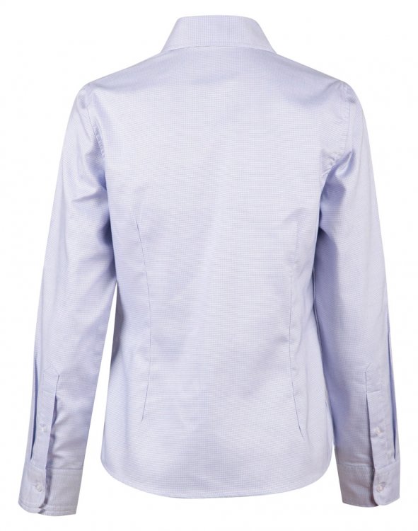 M8922 Ladies Cotton Dot Contrast Long Sleeve Shirt : PrintaPromo ...