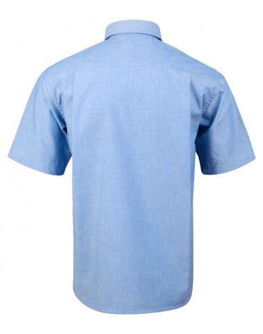 BS03S Mens Chambray Short Sleeve Shirt : PrintaPromo, Custom Printed ...